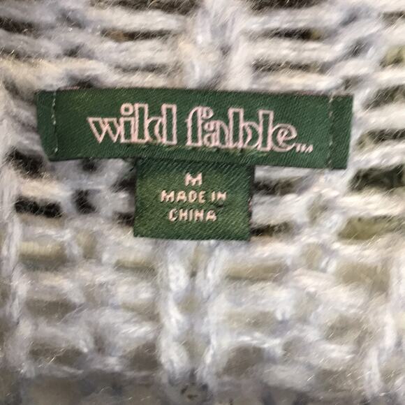 Wild Fable Lavender Open Front Fuzzy Cardigan Sweater‎ Size Medium - Picture 10 of 11
